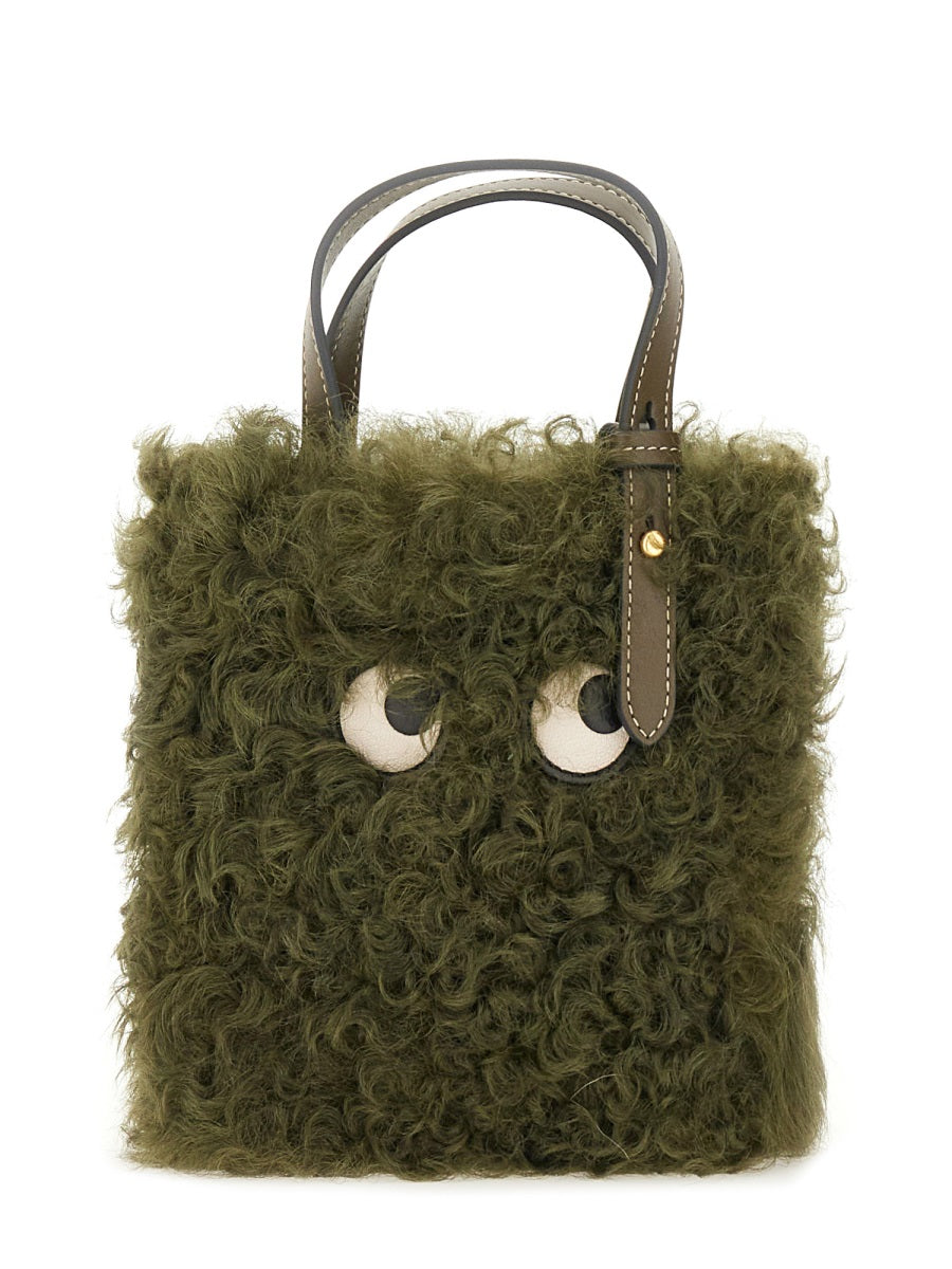 ANYA HINDMARCH Mini Shearling Tote Handbag