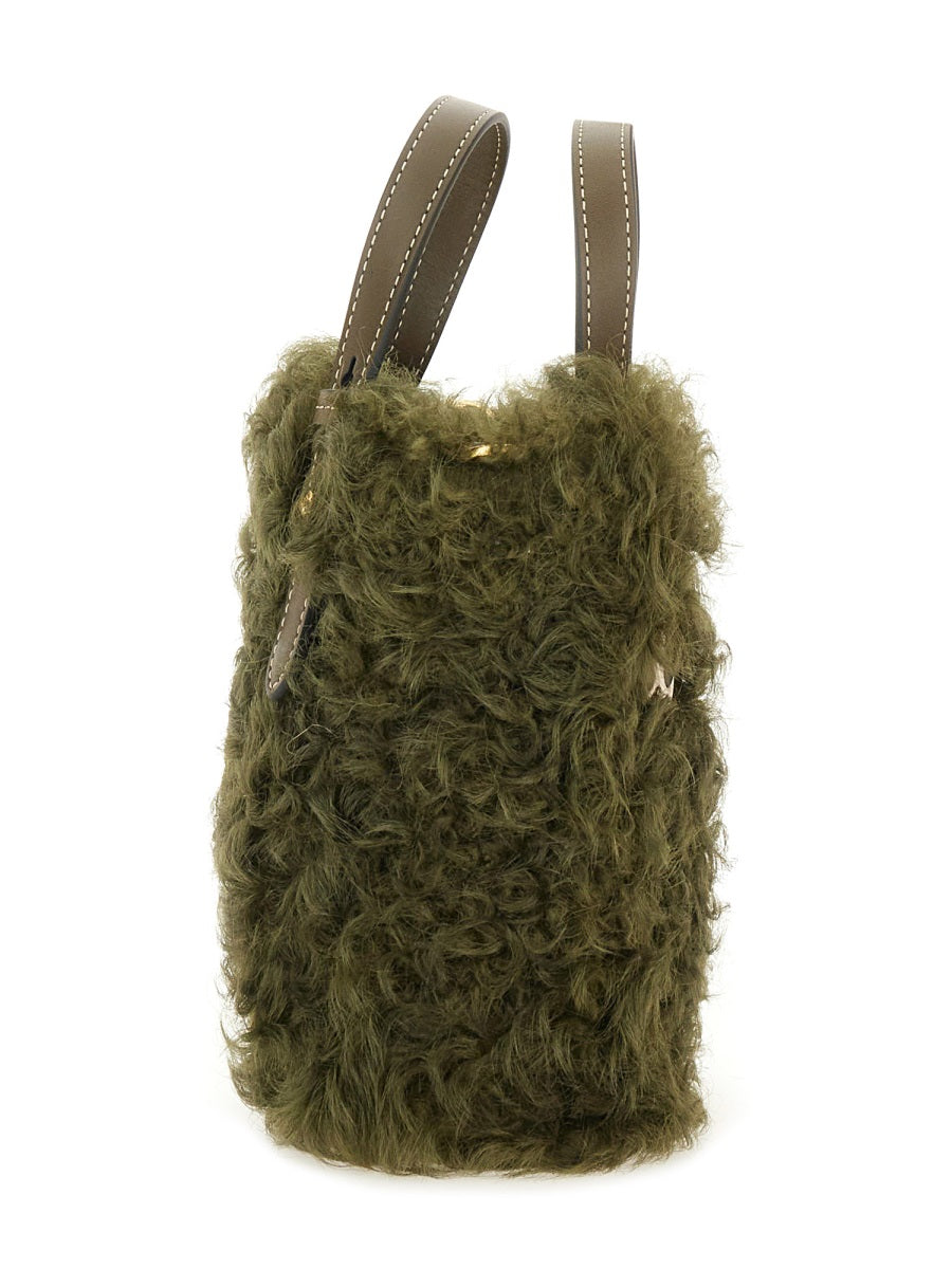 ANYA HINDMARCH Mini Shearling Tote Handbag
