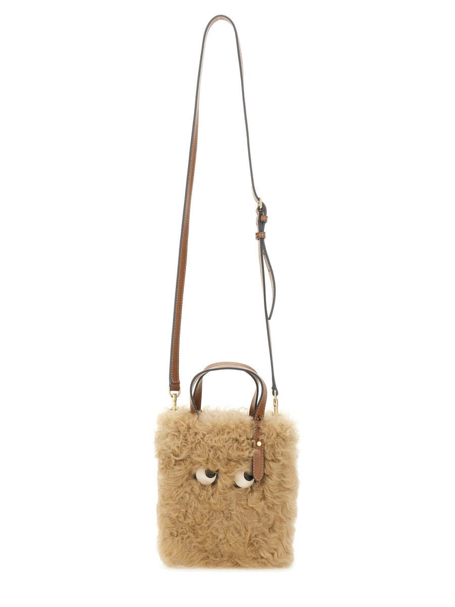 ANYA HINDMARCH Mini Shearling Tote Handbag