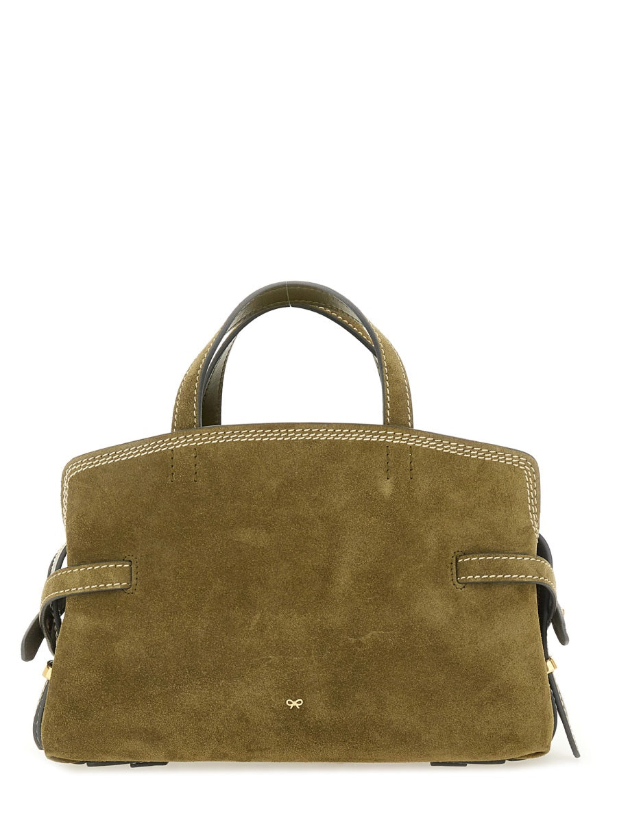 ANYA HINDMARCH Mini Shoulder Handbag with Elegant Stitch Detail
