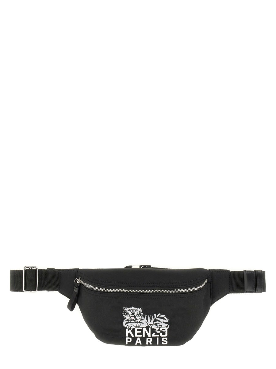 KENZO Tiger Embroidered Belt Handbag for Men
