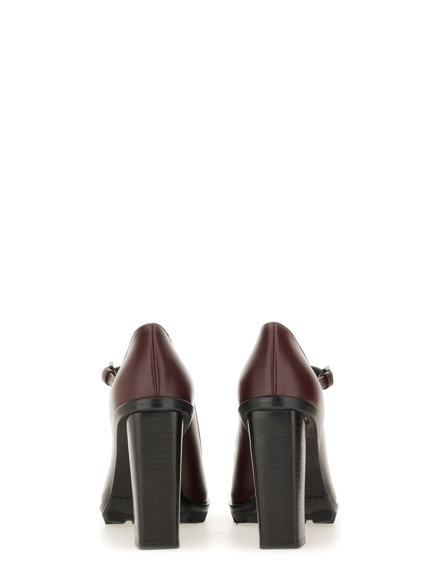 MAX MARA Classic Leather Mary Jane Heels