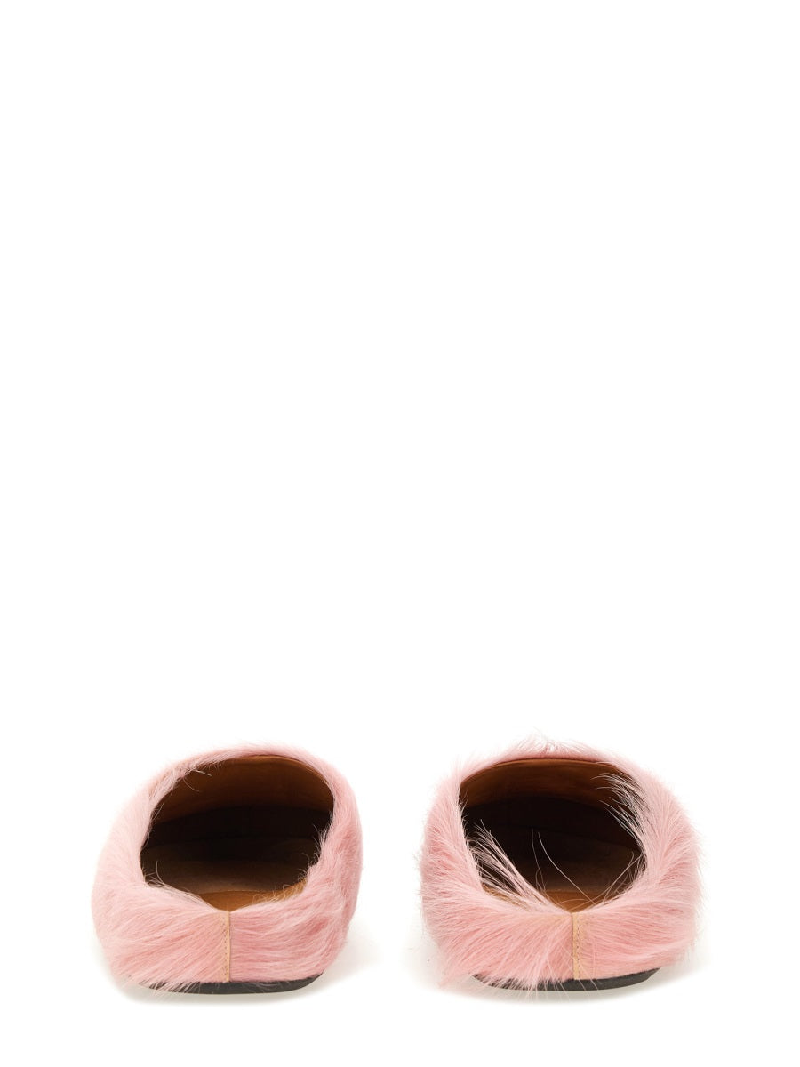 MARNI Men's Leather Fussbett Sabot Sandals
