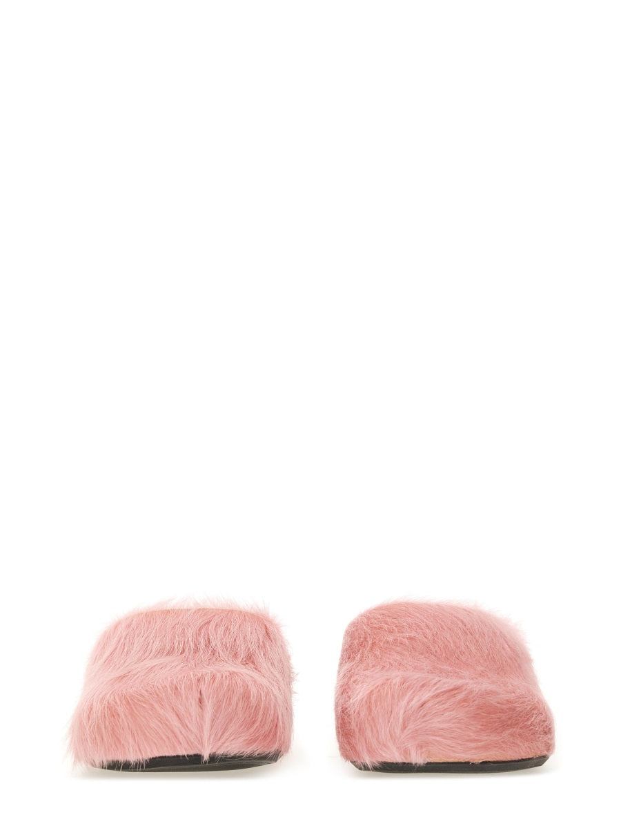 MARNI Men's Leather Fussbett Sabot Sandals