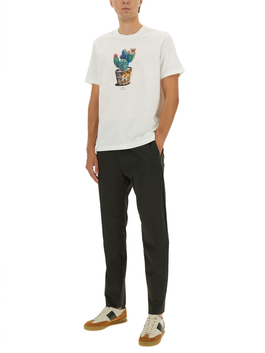 PS BY PAUL SMITH Cactus Print T-Shirt - Size L
