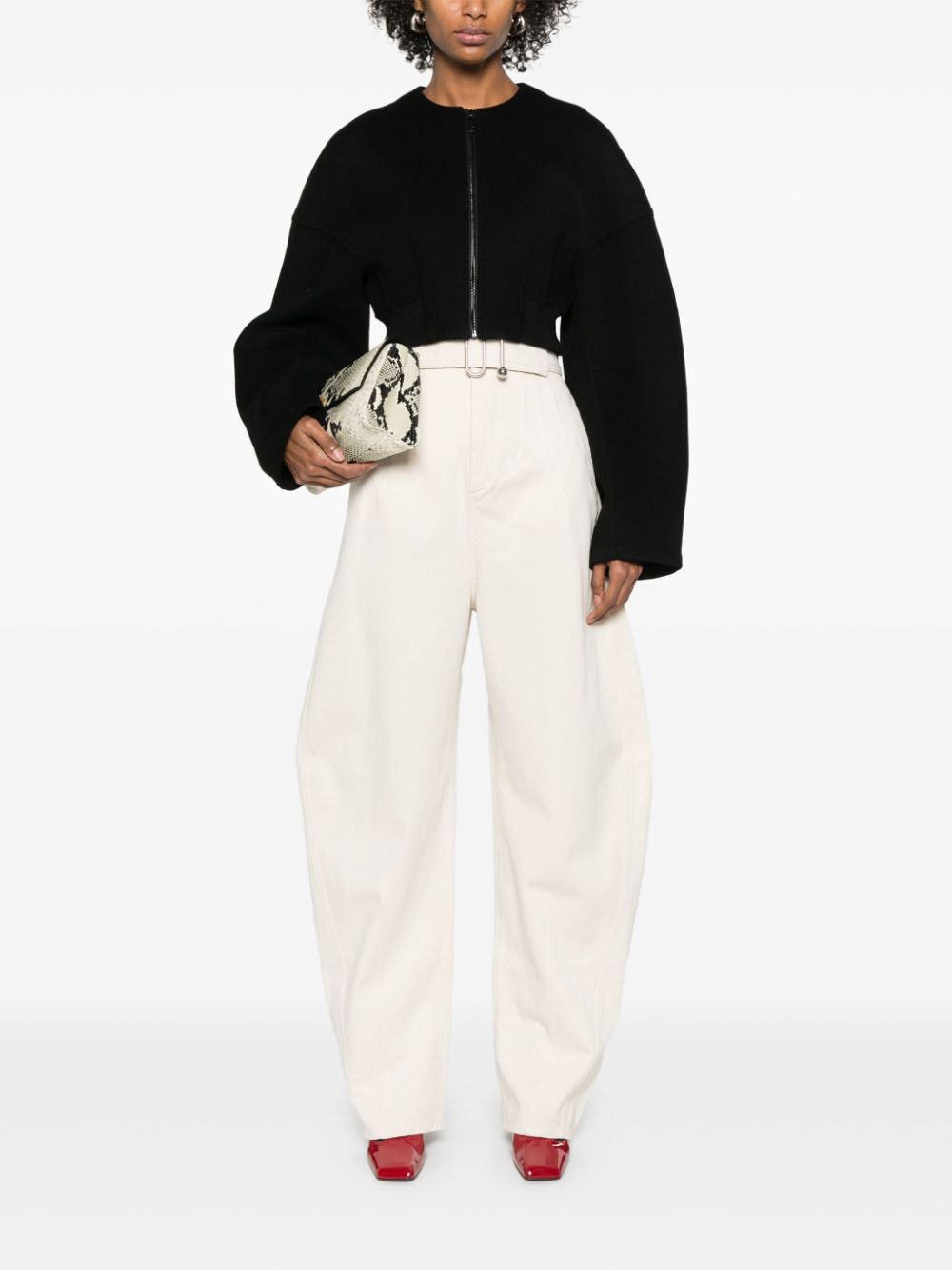 MAX MARA SPORTMAX Wool Cropped Jacket