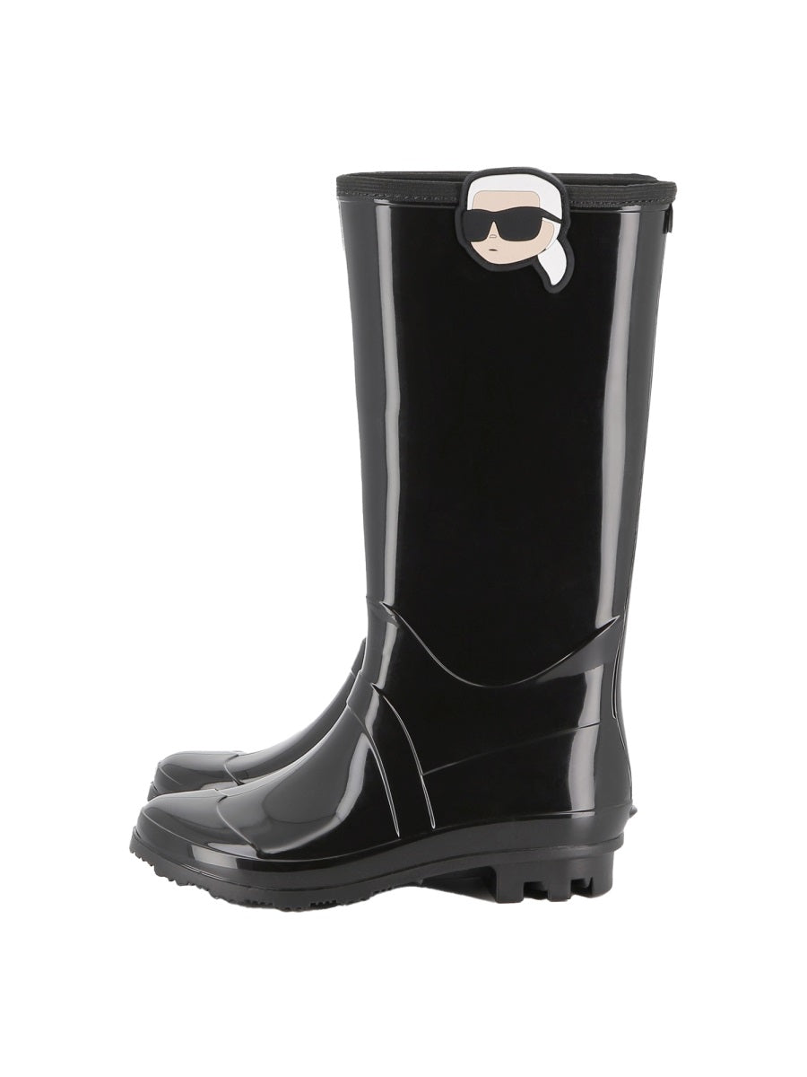 KARL LAGERFELD Girls' Mini Rain Boots with Logo