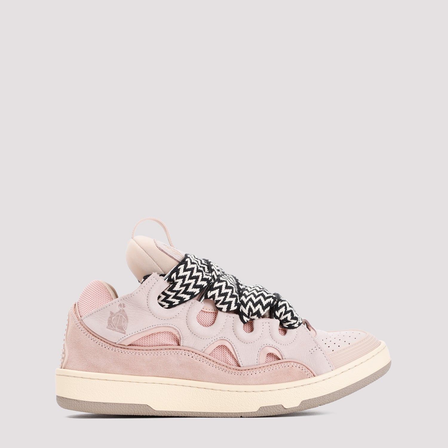 LANVIN Suede Leather Curb Sneaker