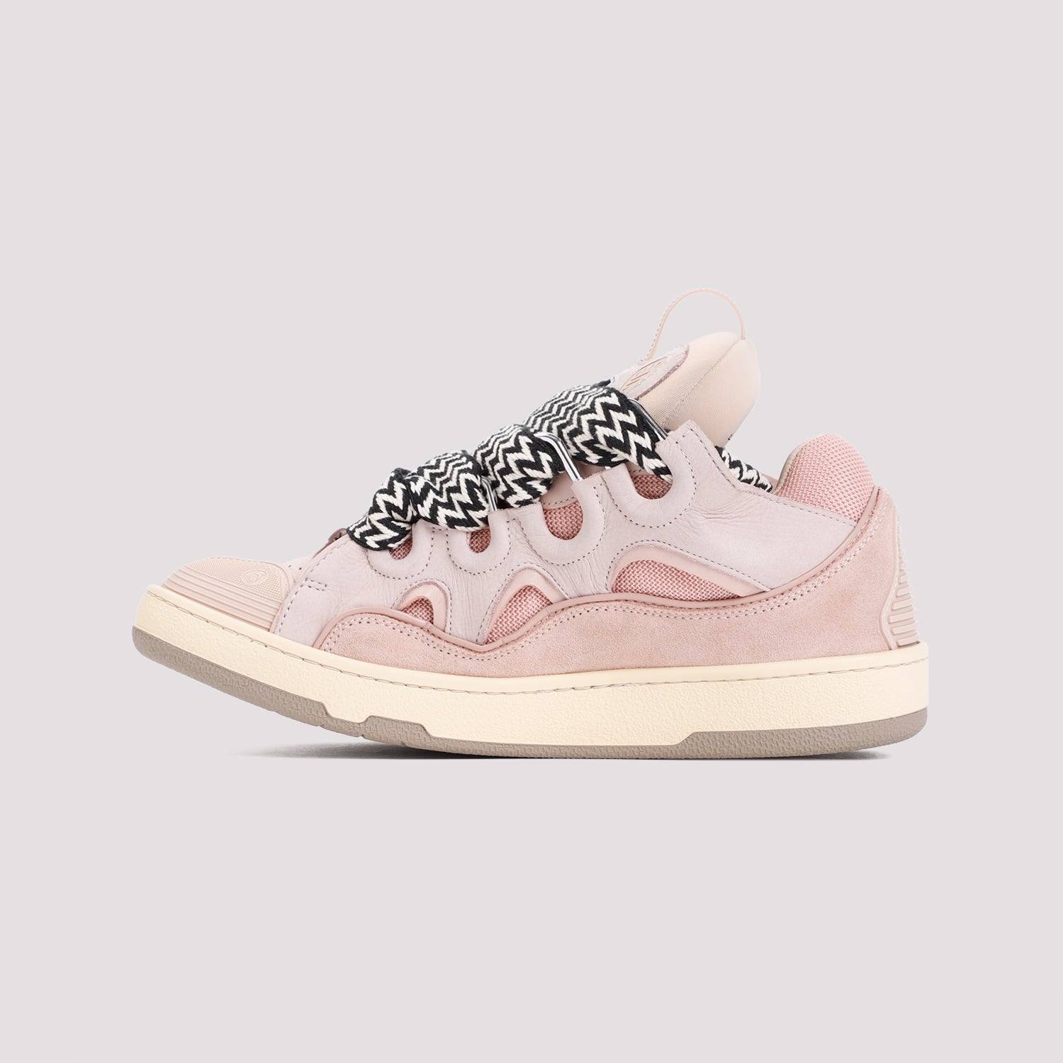 LANVIN Suede Leather Curb Sneaker