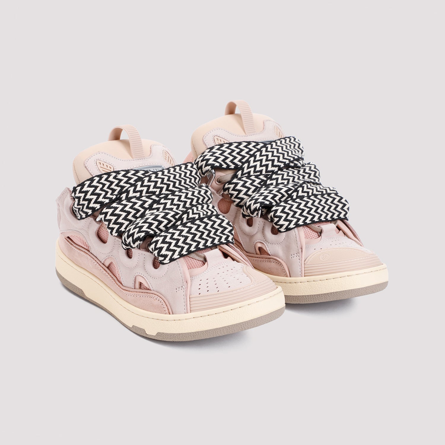 LANVIN Suede Leather Curb Sneaker