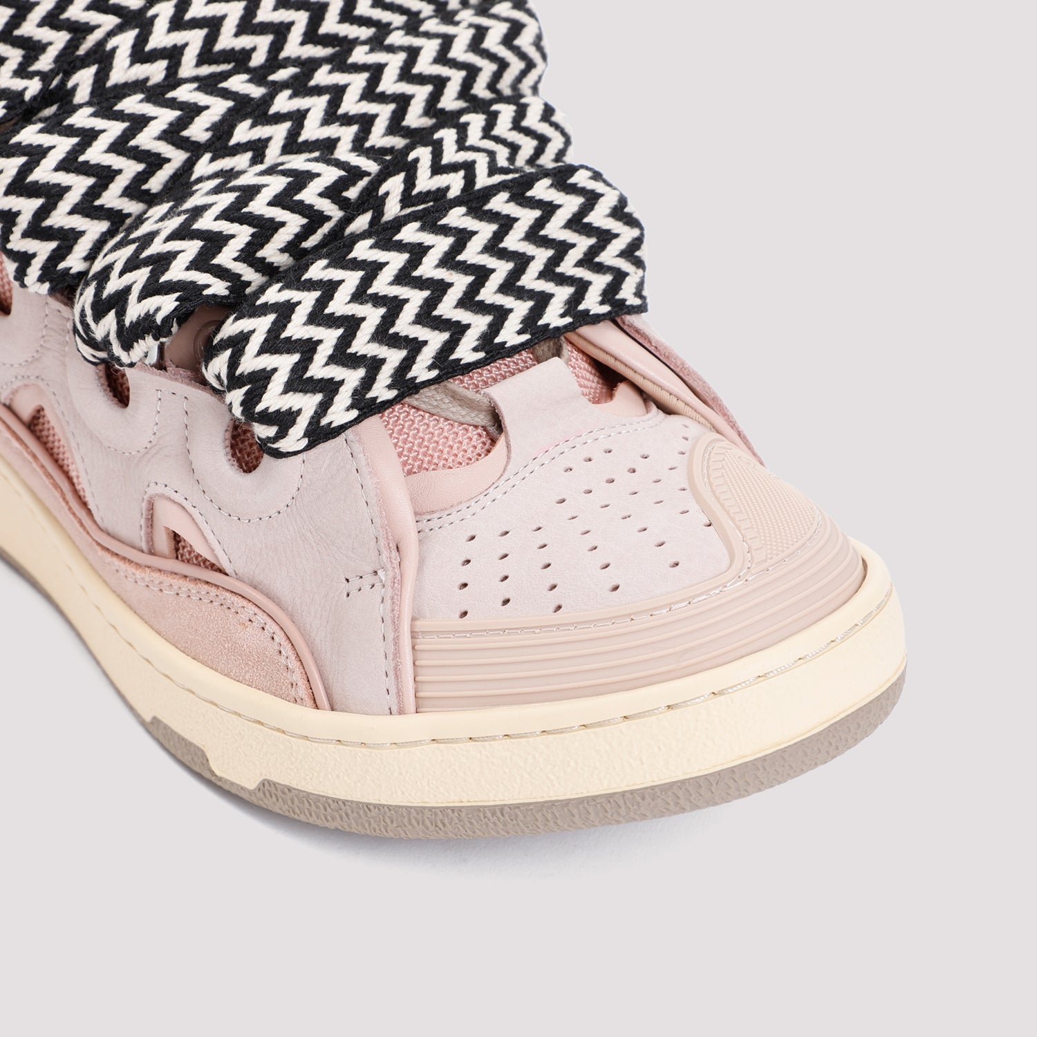 LANVIN Suede Leather Curb Sneaker