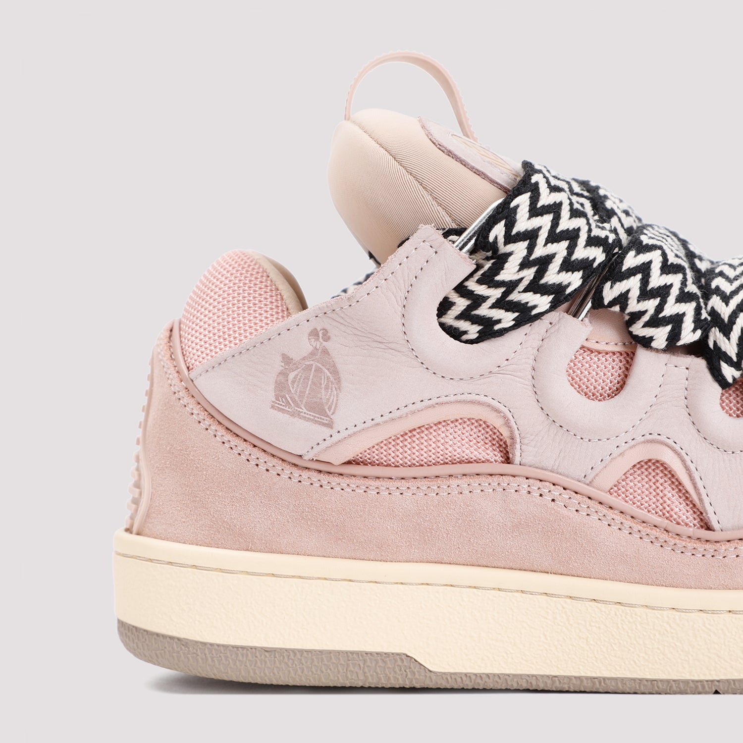 LANVIN Suede Leather Curb Sneaker