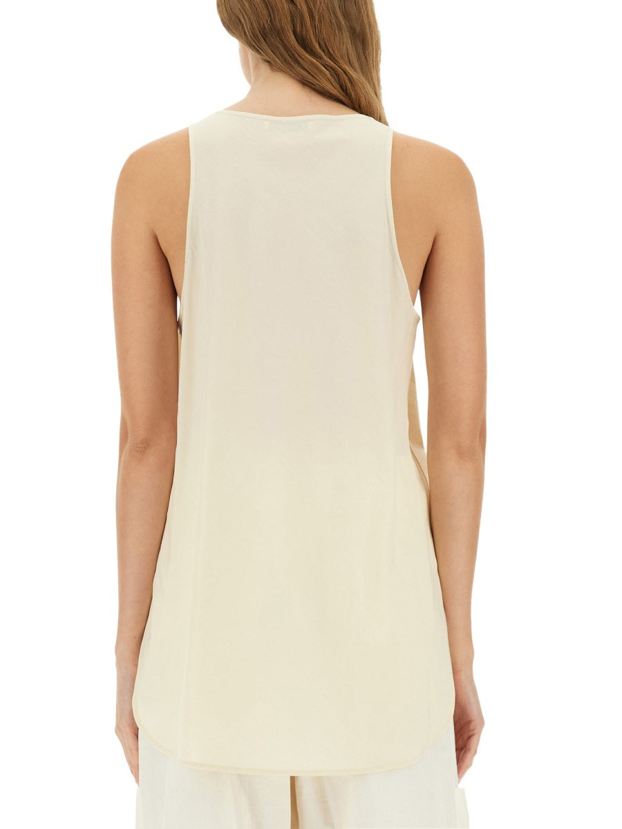 LEMAIRE Relaxed Fit Bias Cut Tank Top - Size 36