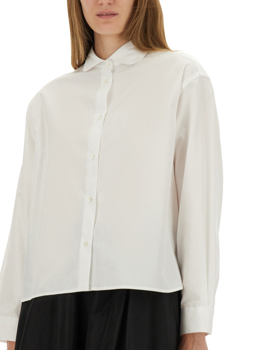 ASPESI Boxy Fit Cotton Poplin Shirt - Size 40