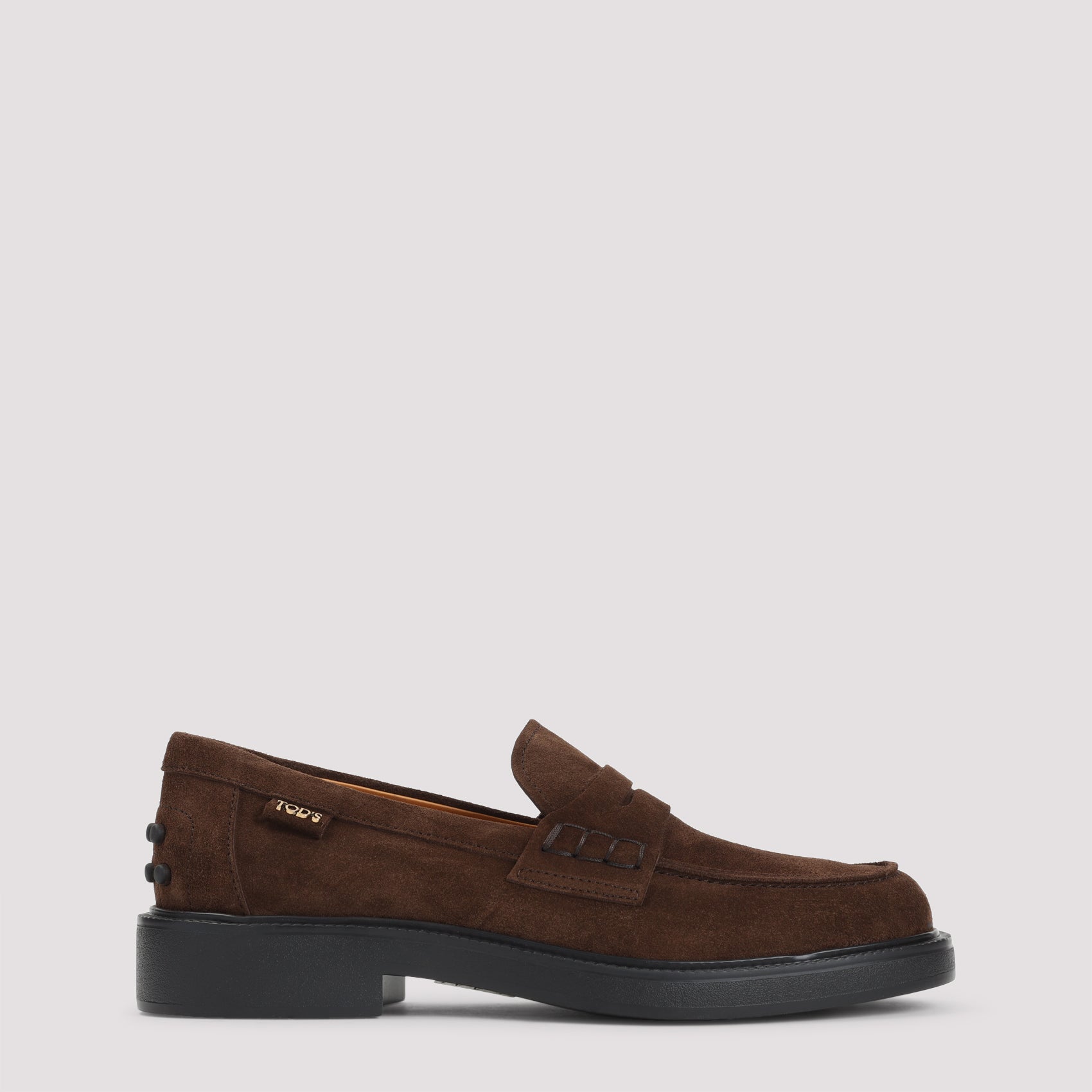 TOD`S Men's Suede Loafers with 3cm Heel Height