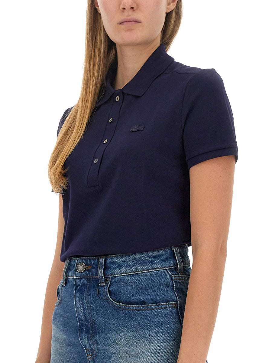 LACOSTE Regular Fit Polo with Logo - Size 38 FR