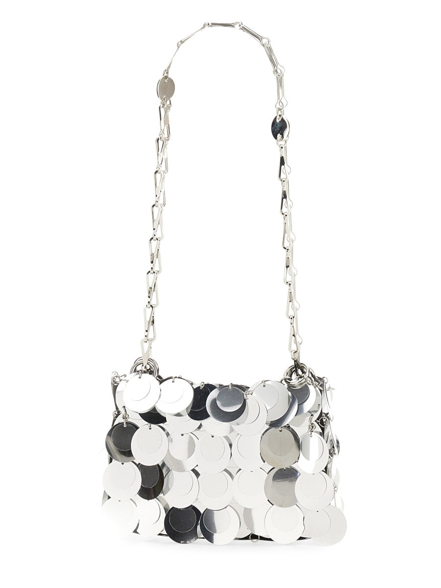 RABANNE Mini Handbag with Sparkle Finish