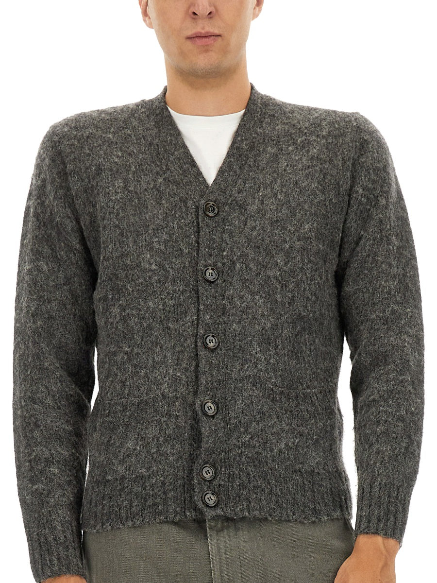 ASPESI Men's 100% Wool Knit Cardigan - Size 48