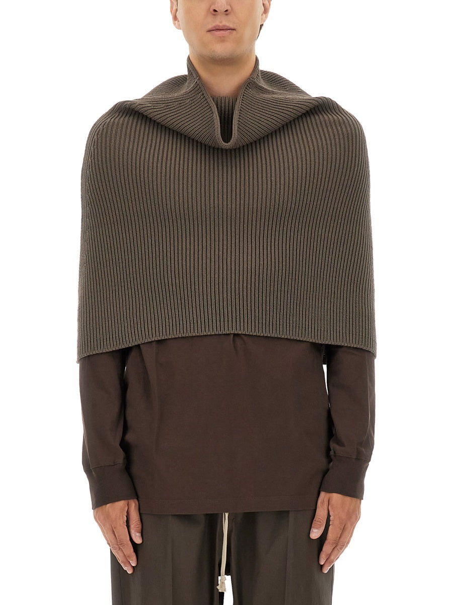 RICK OWENS Knit Cape - One Size