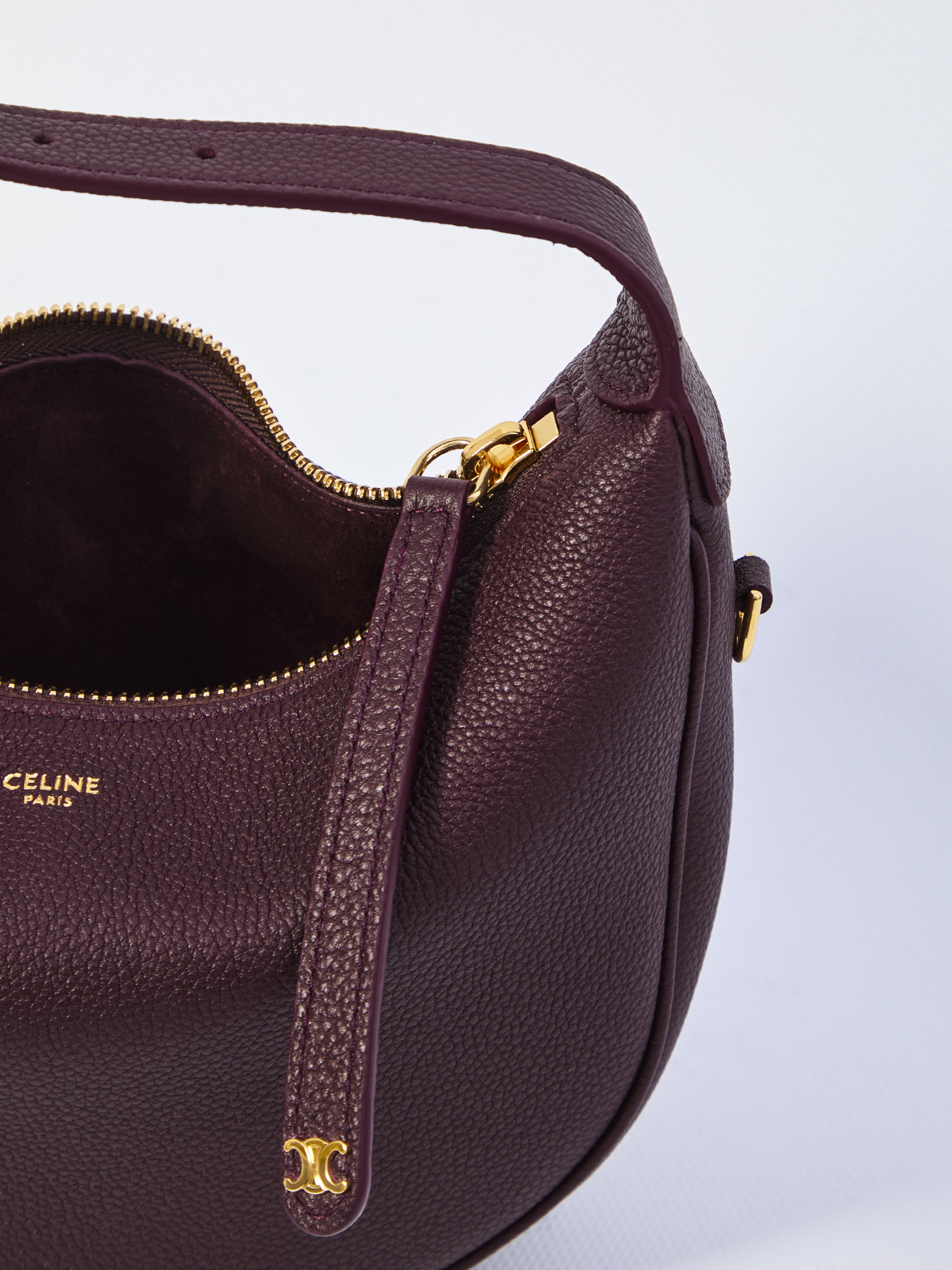 CELINE Mini Lulu Shoulder Handbag - Elegant Leather Design