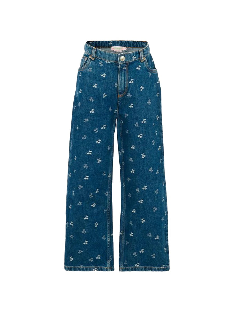 BONPOINT Mini Logo Cotton Trousers for Girls