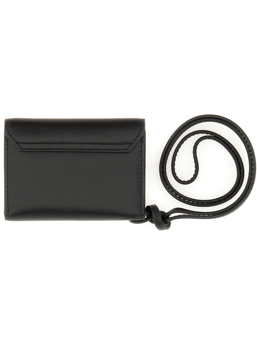 JACQUEMUS The Portfolio Mini 100% Cow Leather Wallet