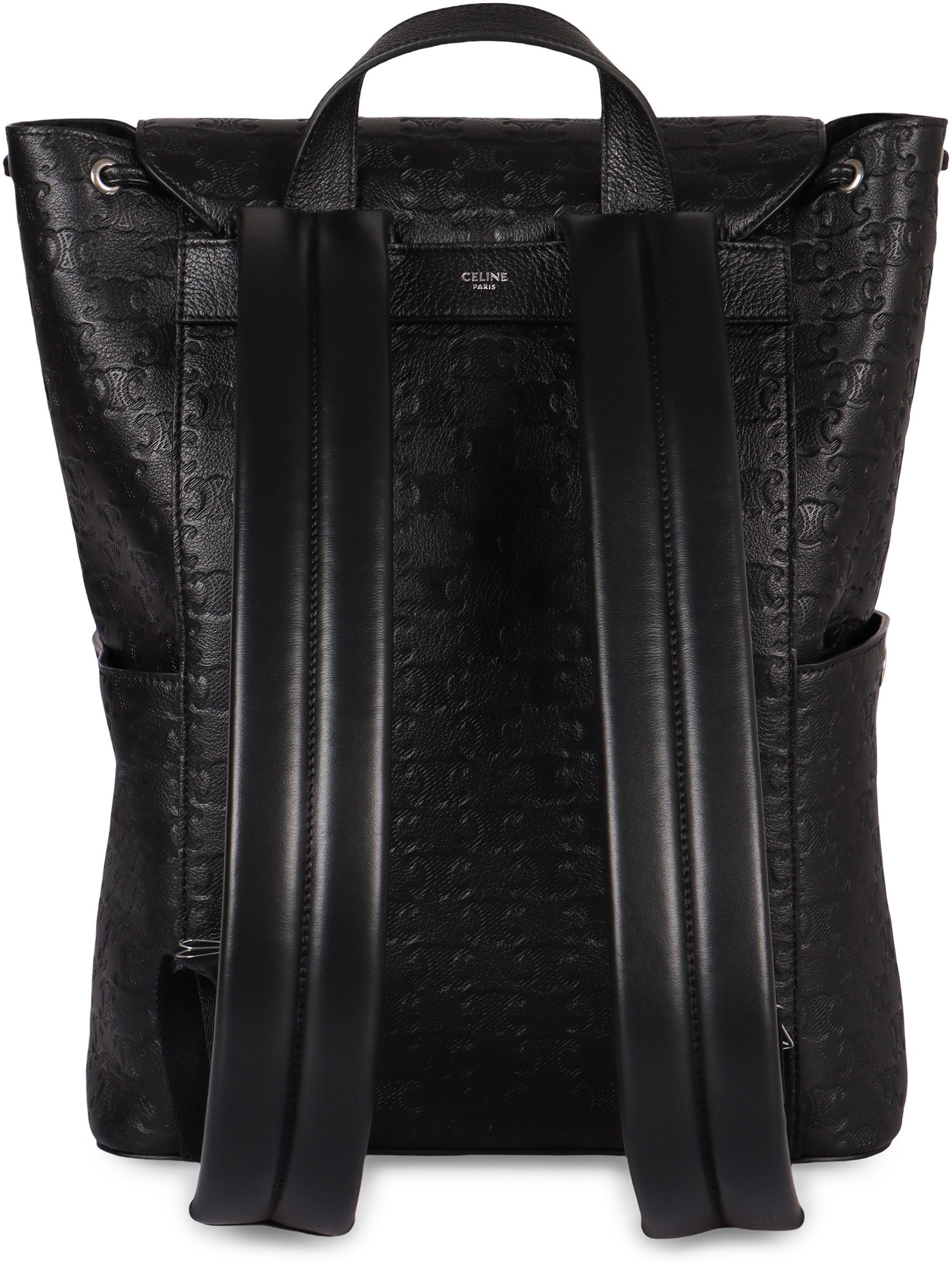 CELINE Printed Leather Backpack - 28cm Width