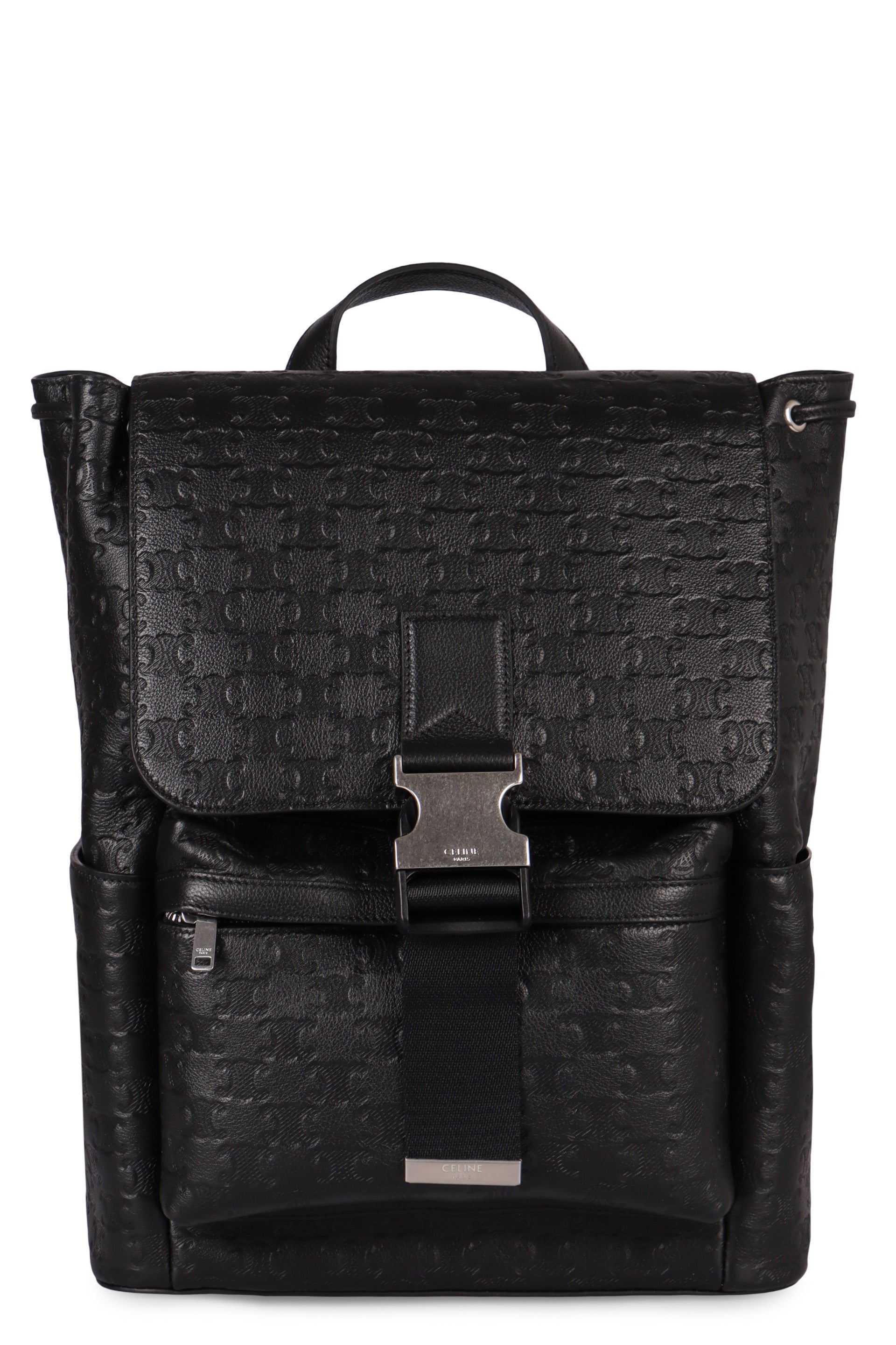 CELINE Printed Leather Backpack - 28cm Width