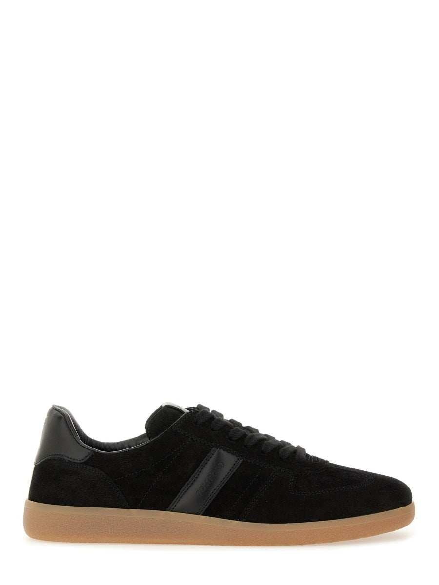 TOM FORD Leather Sneakers with Logo