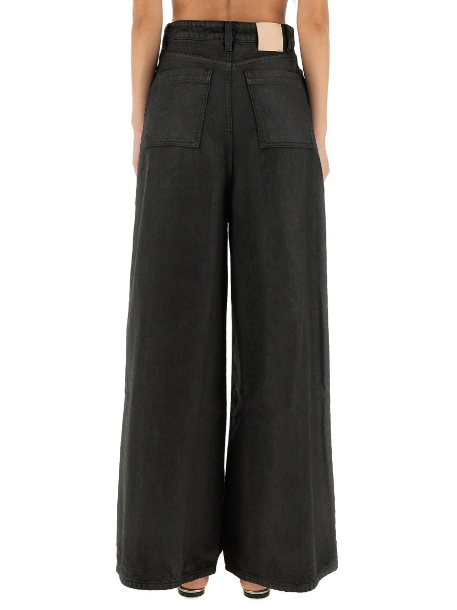 ALYSI WIDE LEG SUPER FLARE DENIM PANTS - Size 26