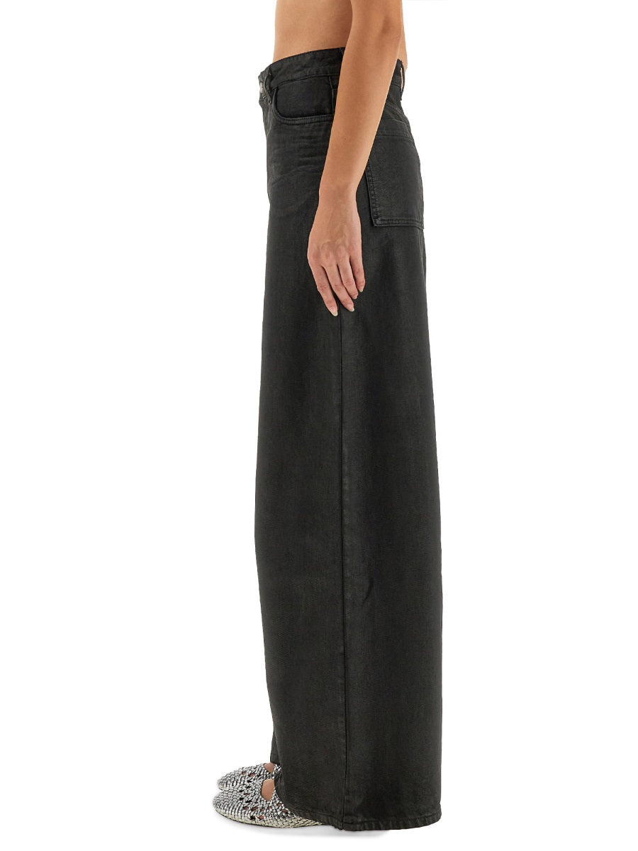 ALYSI WIDE LEG SUPER FLARE DENIM PANTS - Size 26