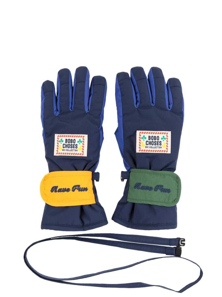 BOBO CHOSES Kids' Logo Gloves - FW25