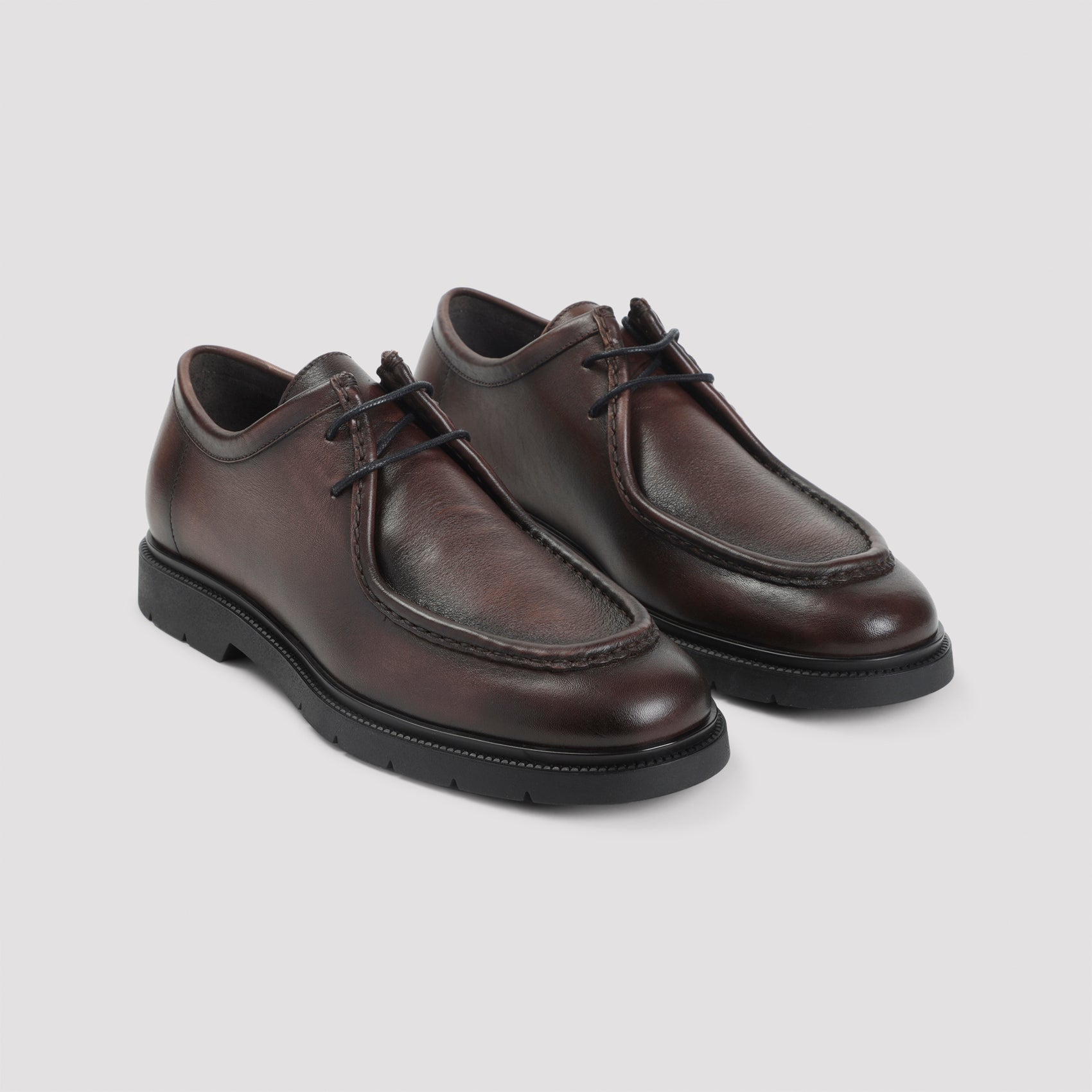 KITON Lace Up Calfskin Shoes for Men