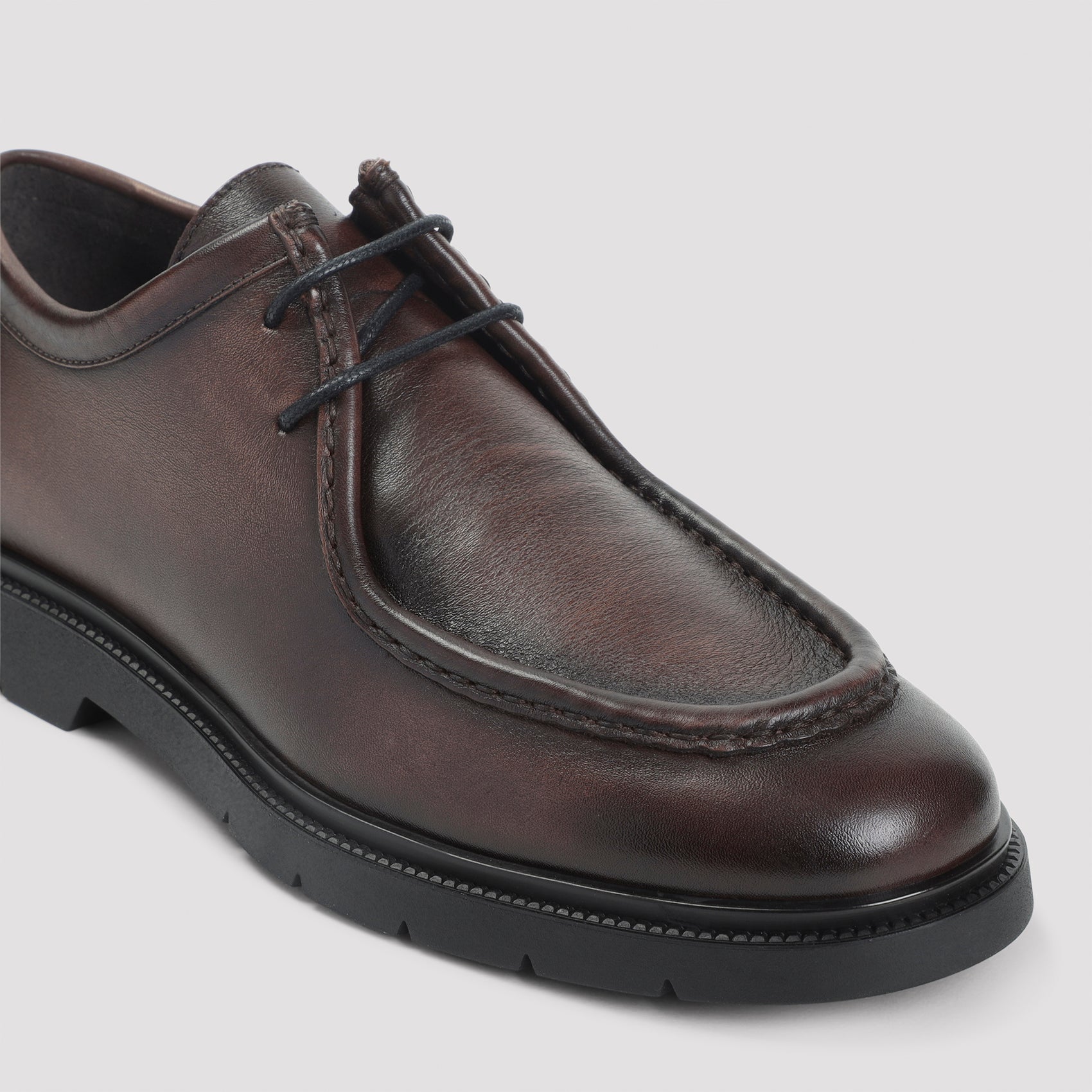 KITON Lace Up Calfskin Shoes for Men