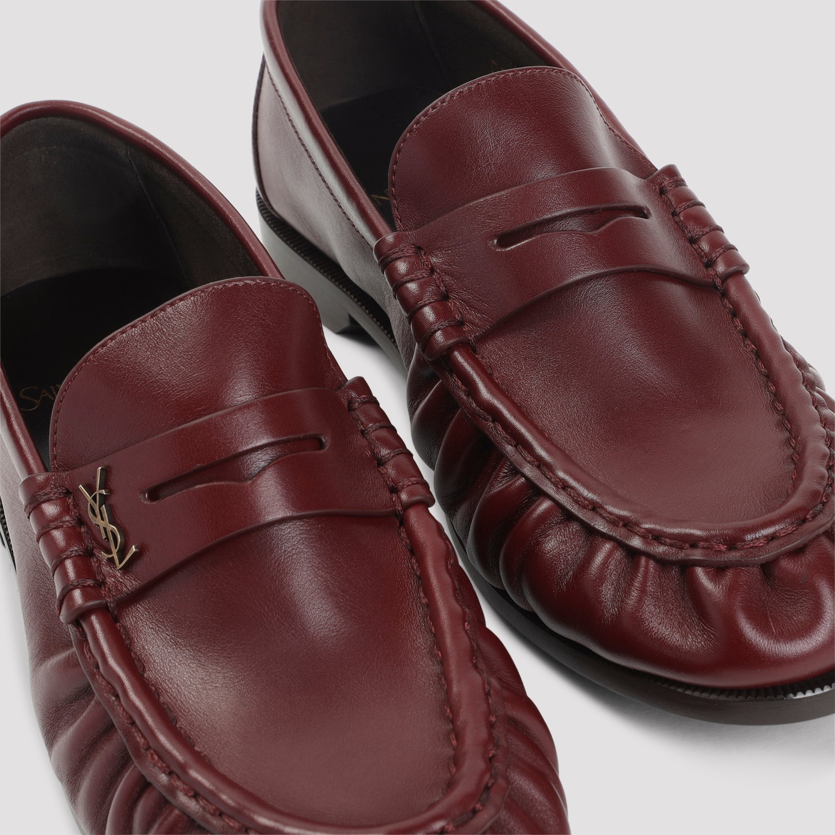 SAINT LAURENT Stylish Leather Loafers for Men