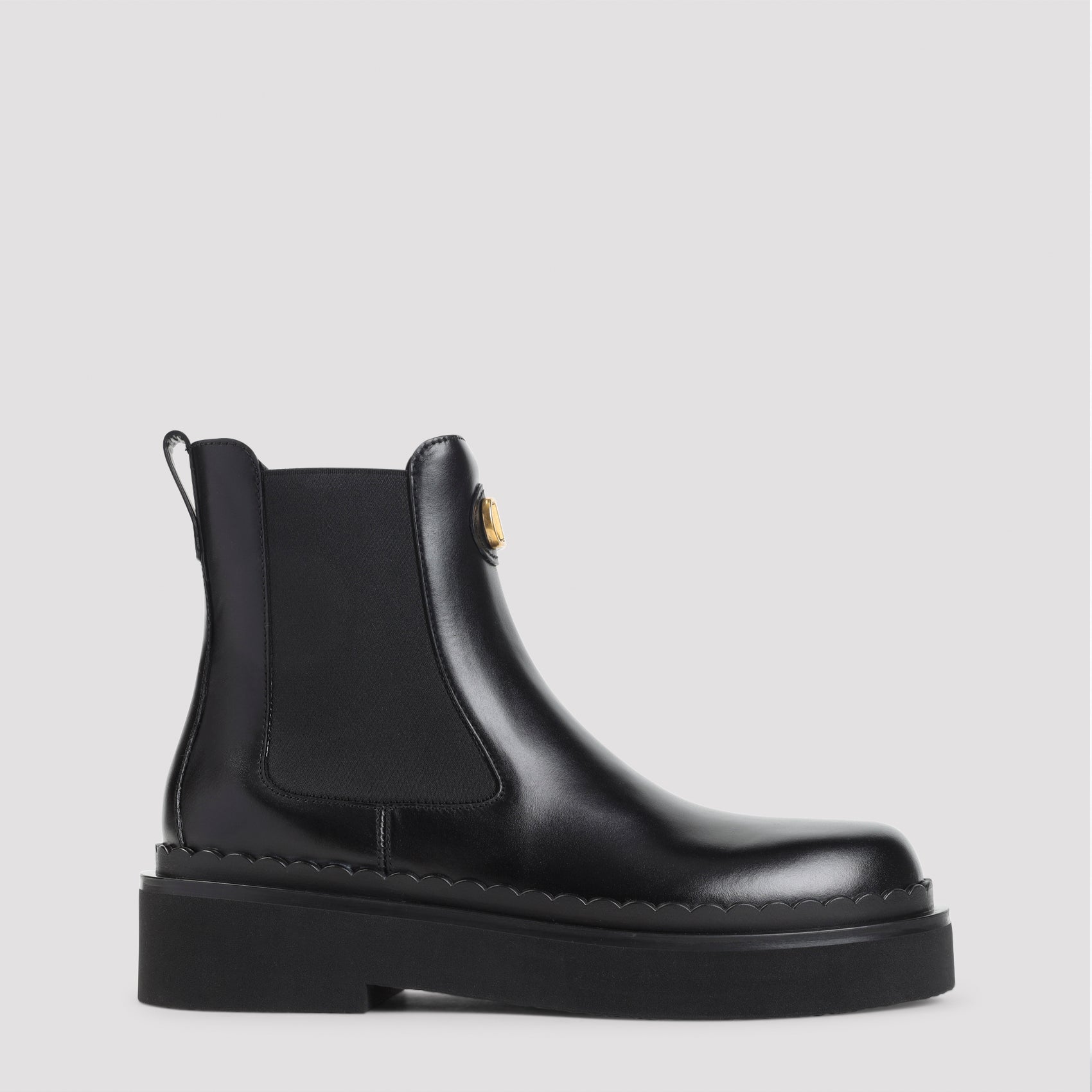 VALENTINO GARAVANI Beatle Vlogo Signature Leather Boots T.30