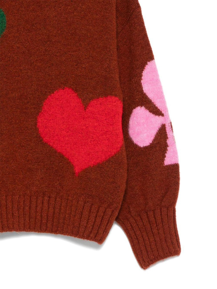 BOBO CHOSES Figures Knit Sweater for Girls