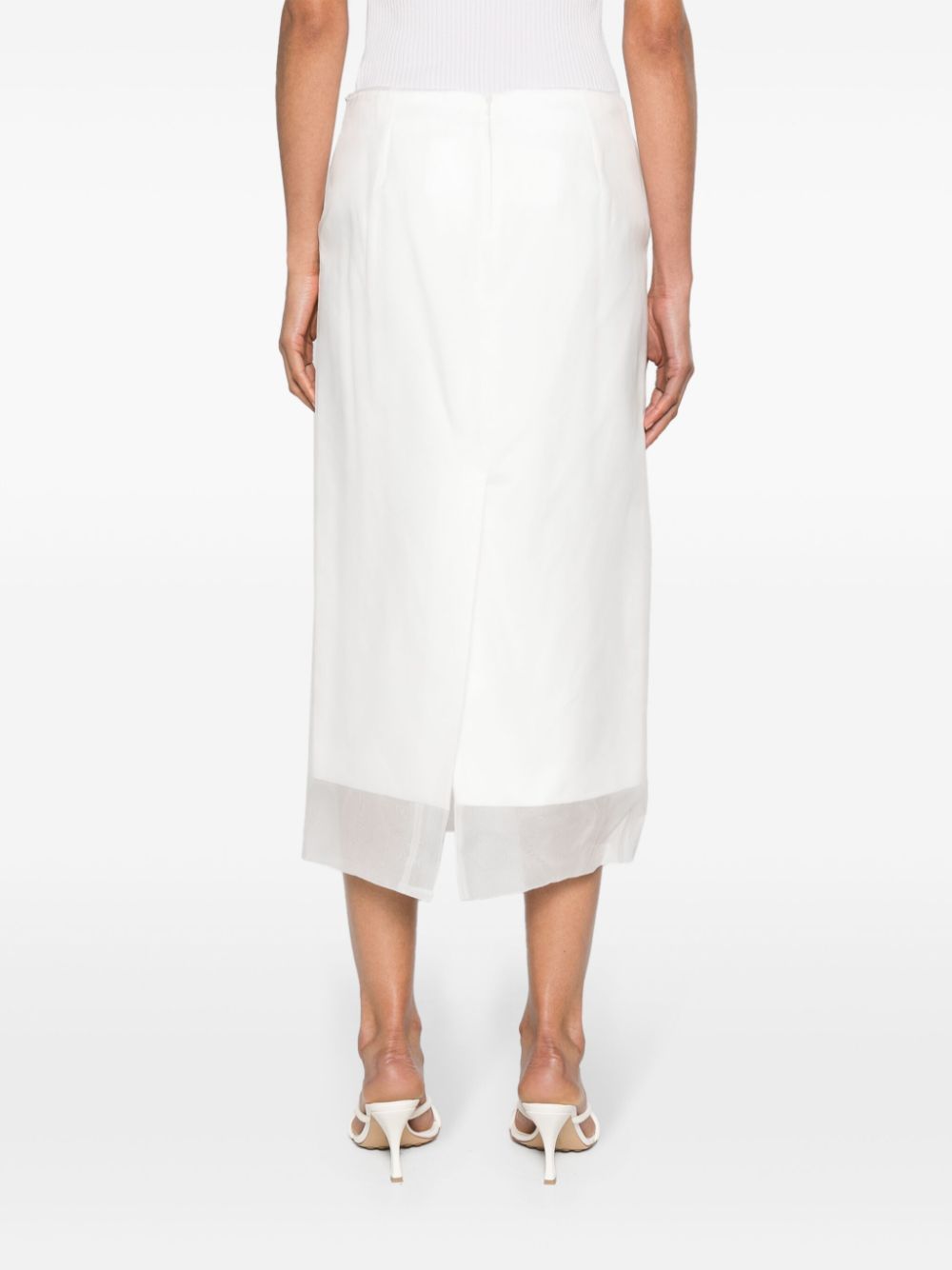 MAX MARA SPORTMAX Silk Midi Skirt for Women
