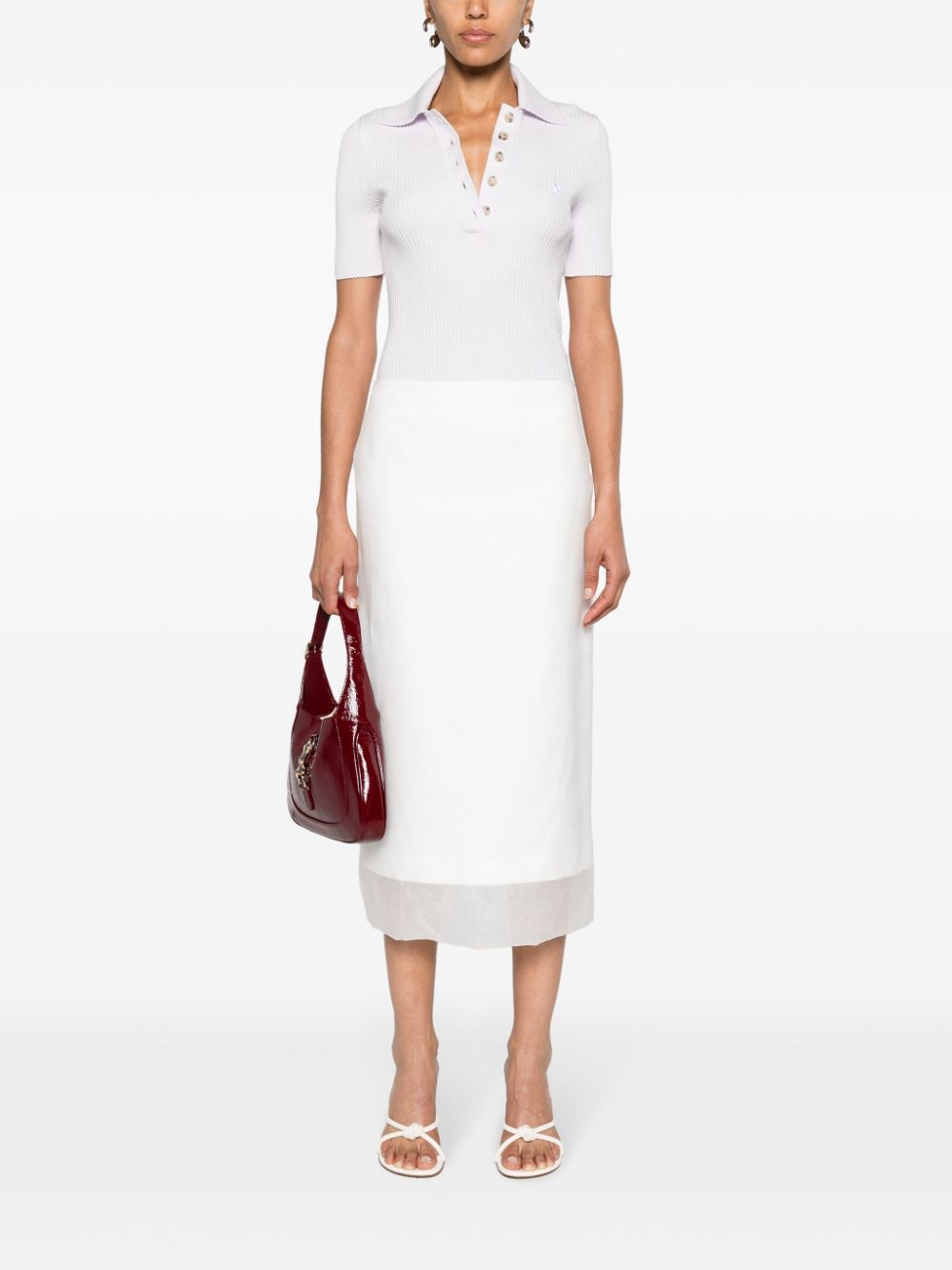 MAX MARA SPORTMAX Silk Midi Skirt for Women