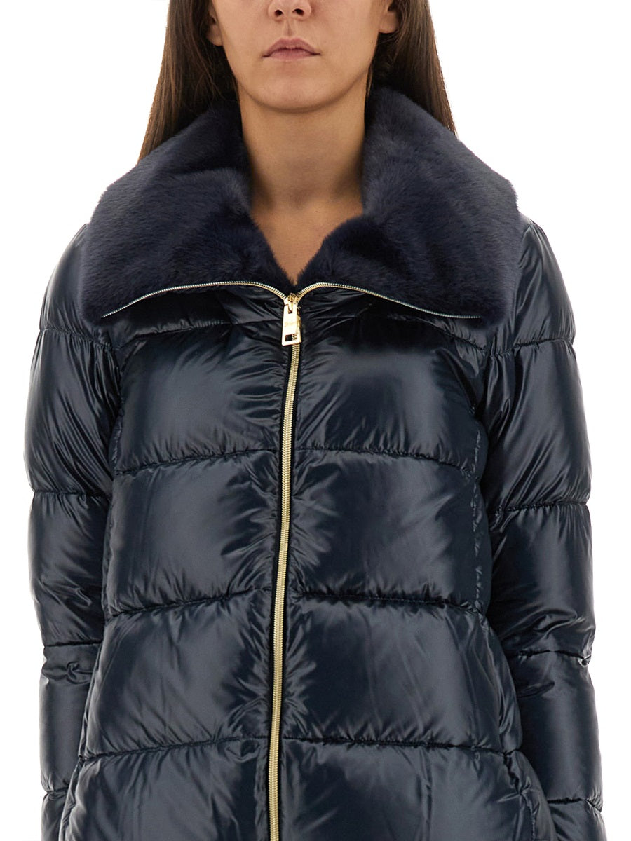 HERNO Stylish Down Jacket with Lined Collar - Size 40