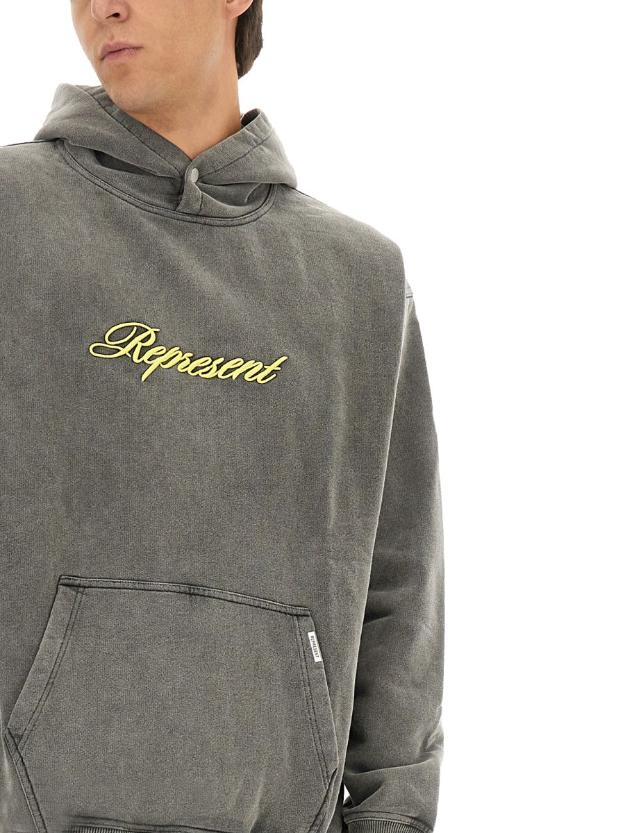 REPRESENT Script Logo Sweatshirt - Size L