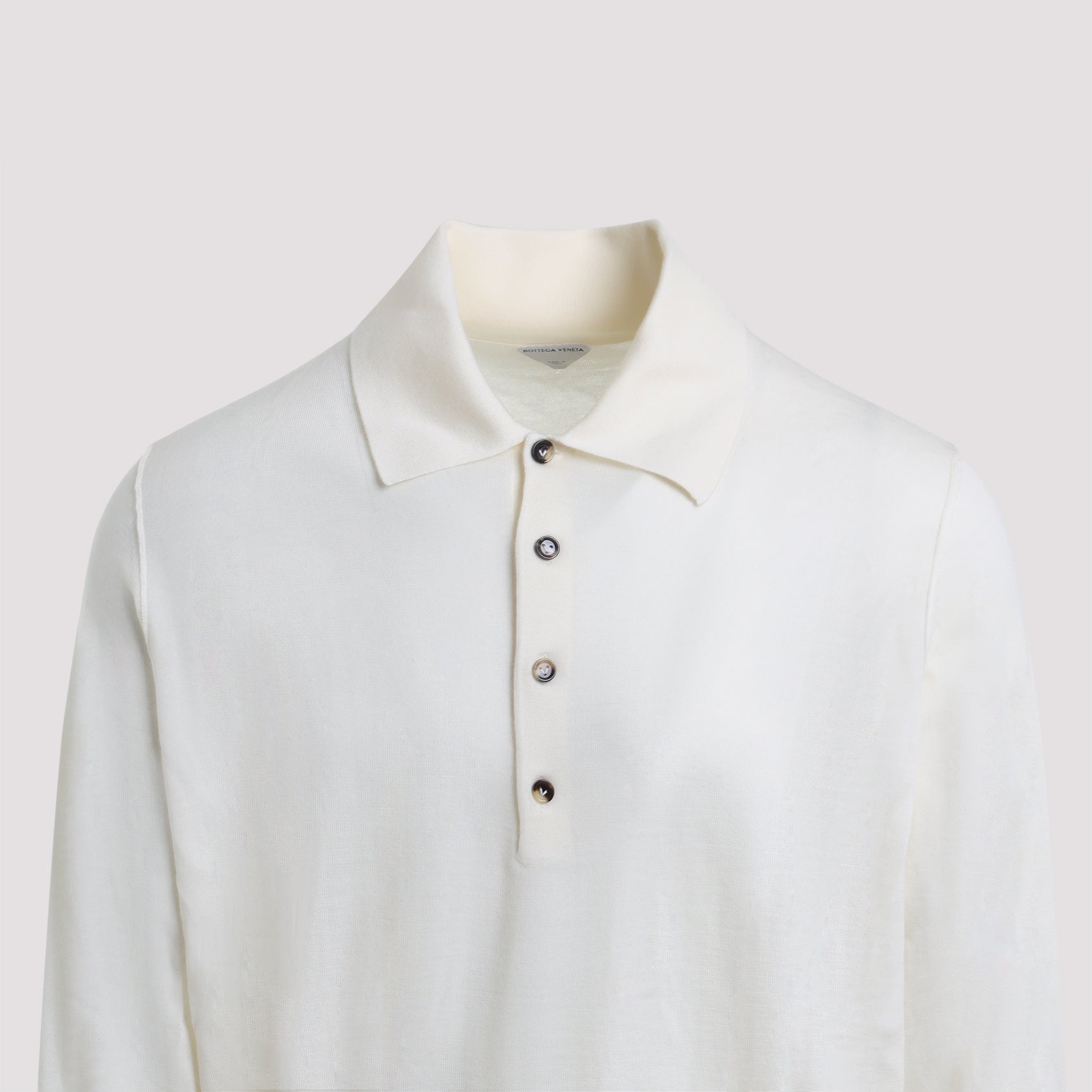 BOTTEGA VENETA Long Sleeves Cashmere Polo for Men