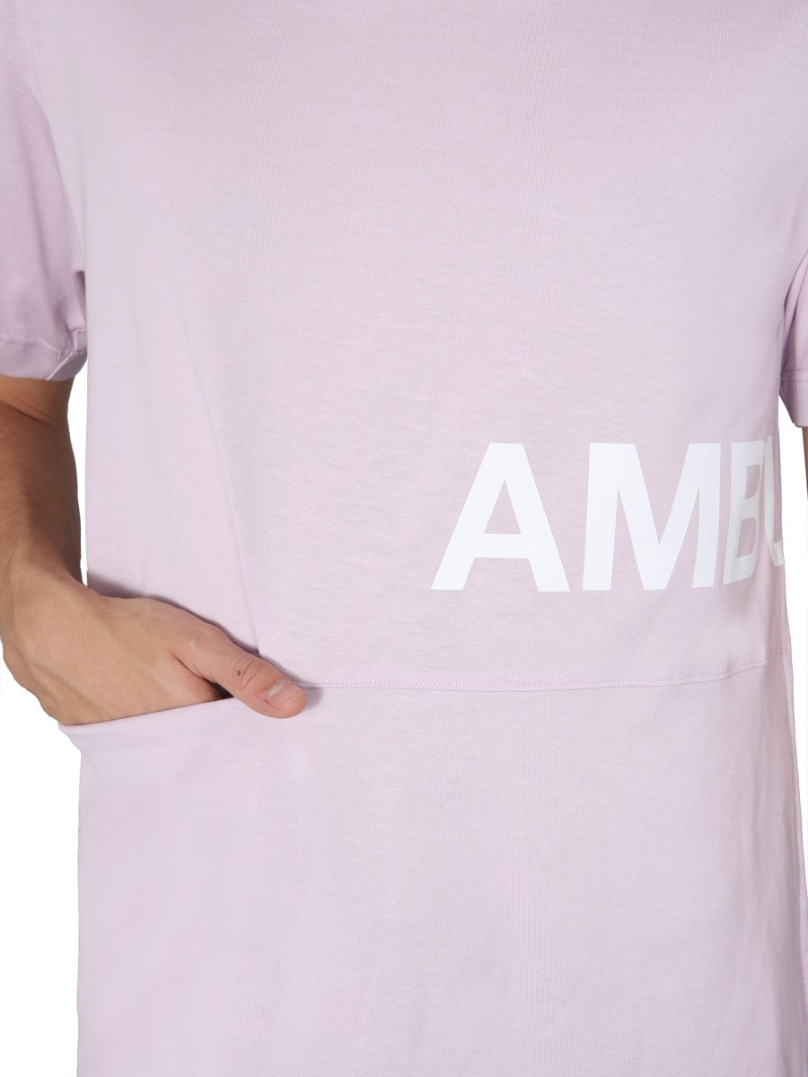 AMBUSH Men's Round Neck Logo Print Dress