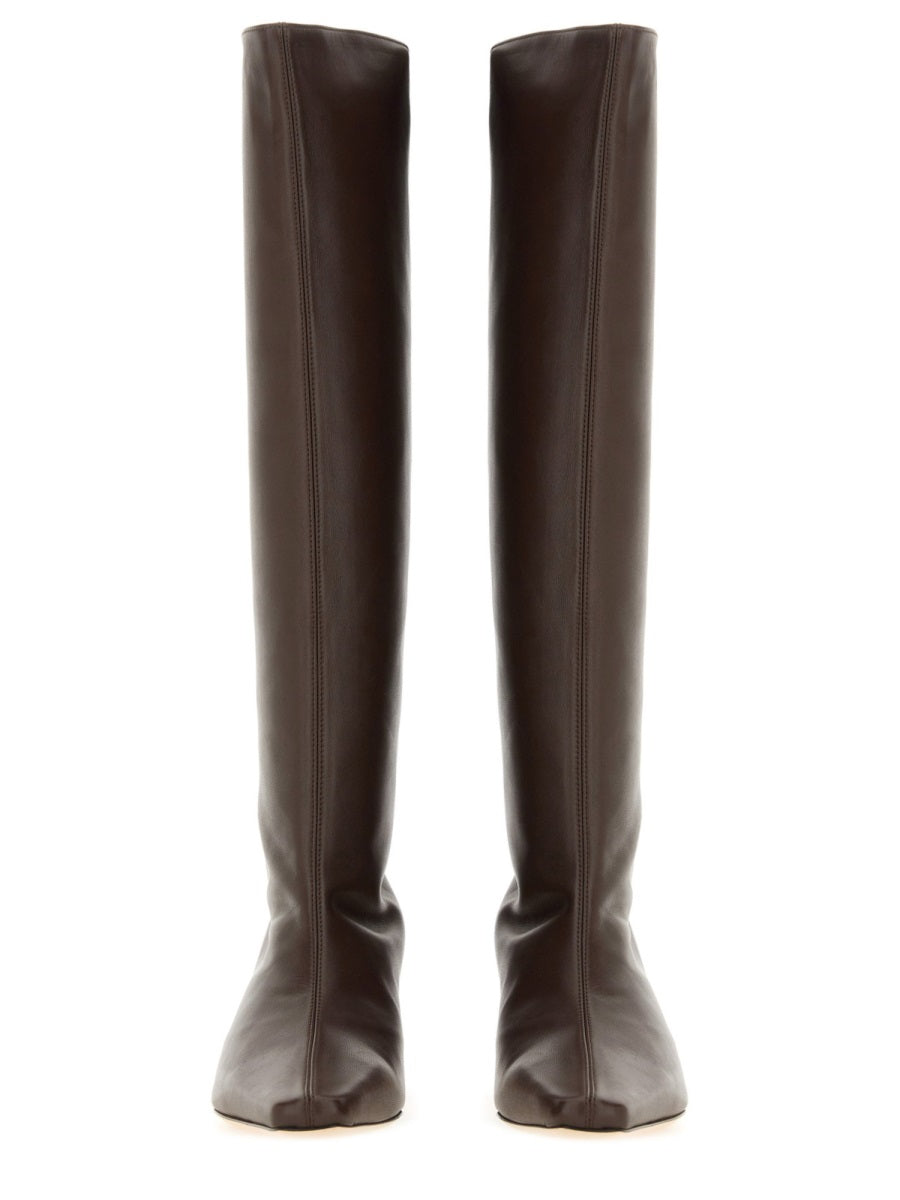 STAUD Elegant Leather Boot for Women - FW25