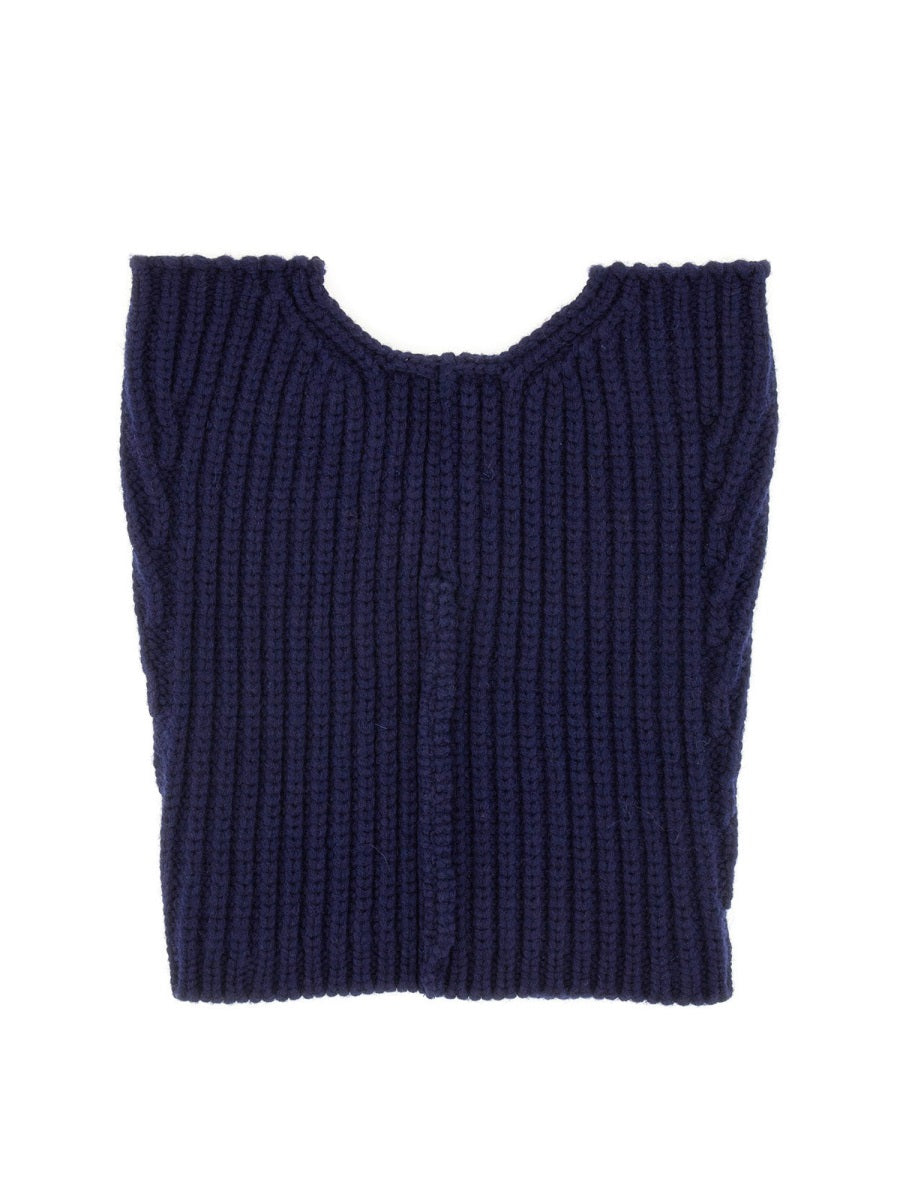 DRIES VAN NOTEN Wool Neck Warmer with Zipper