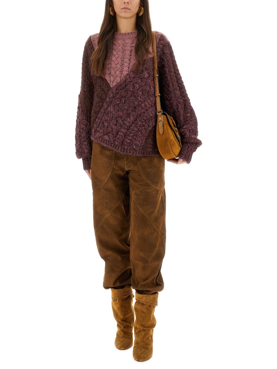 MARANT ÉTOILE Patchwork Pullover DARYL - Size 40