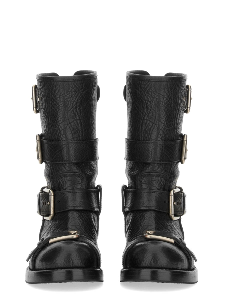 DOLCE & GABBANA Elegant Leather Ankle Boots - Women's FW25