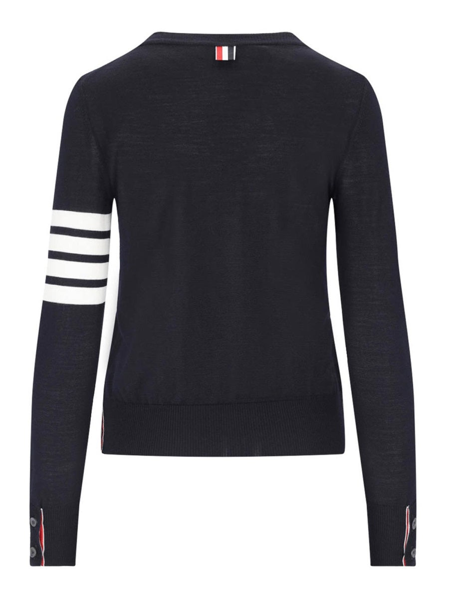 THOM BROWNE Relaxed 4-Bar Knit Sweater