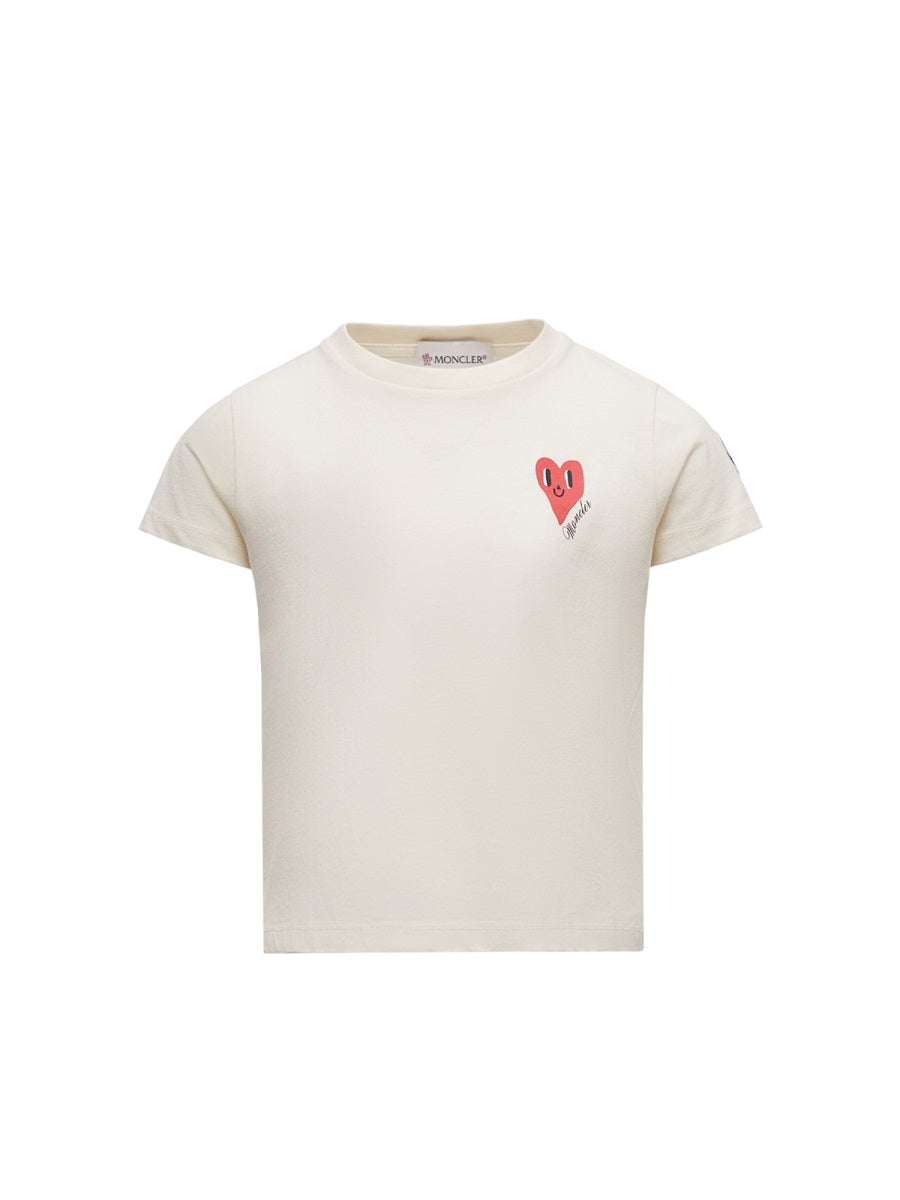 MONCLER Mini Heart Logo T-Shirt for Kids