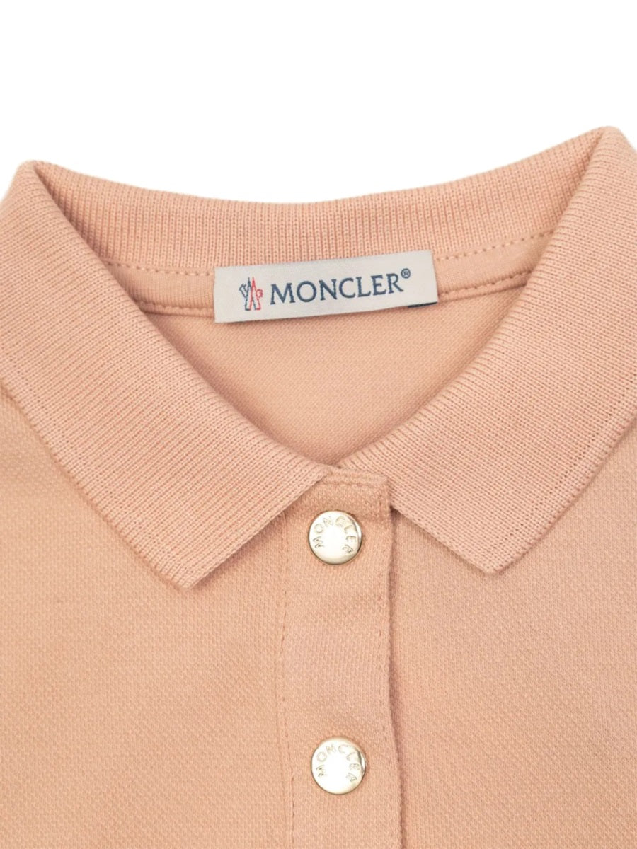 MONCLER Mini Dress with Logo for Girls